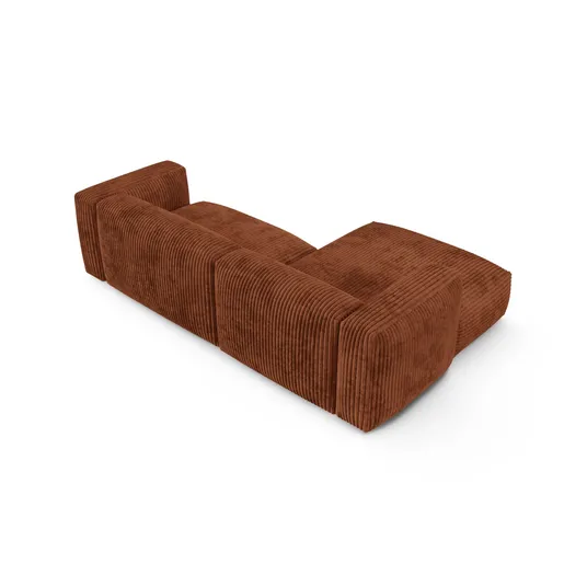 Modular Left Corner Sofa, "Martina", 2 Seats, 280x176x75, Brick