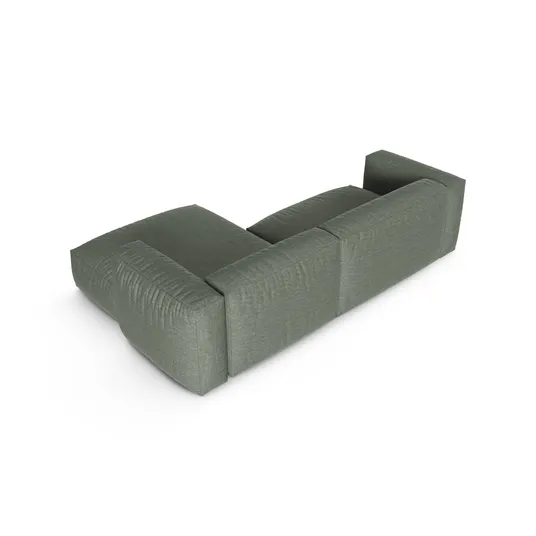 Modular Right Corner Sofa, "Martina", 2 Seats, 280x176x75, Moss Green