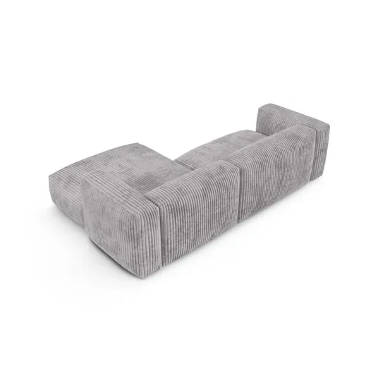 Modular Right Corner Sofa, "Martina", 2 Seats, 280x176x75, Light Grey