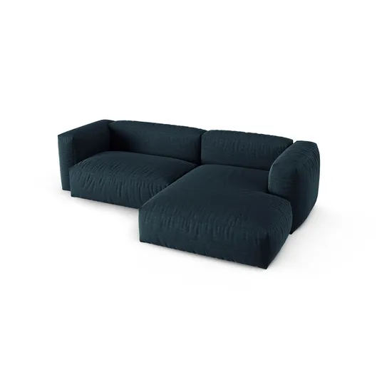 Modular Right Corner Sofa, "Martina", 2 Seats, 280x176x75, Blue Jeans