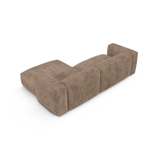 Modular Right Corner Sofa, "Martina", 2 Seats, 280x176x75, Acorn