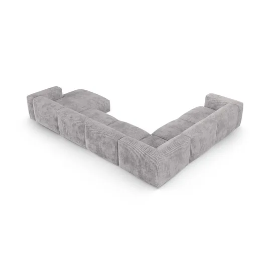 Modular Left Corner Sofa, "Martina", 6 Seats, 420x330x75, Light Grey