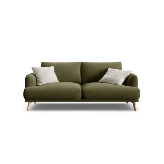 Velvet Sofa, "Naomi", 2 Seats, 170x95x75, Green
