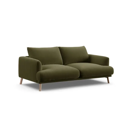 Velvet Sofa, "Naomi", 2 Seats, 170x95x75, Green
