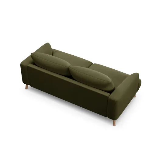 Velvet Sofa, "Naomi", 2 Seats, 170x95x75, Green