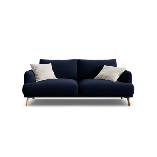 Velvet Sofa, "Naomi", 2 Seats, 170x95x75, Royal Blue