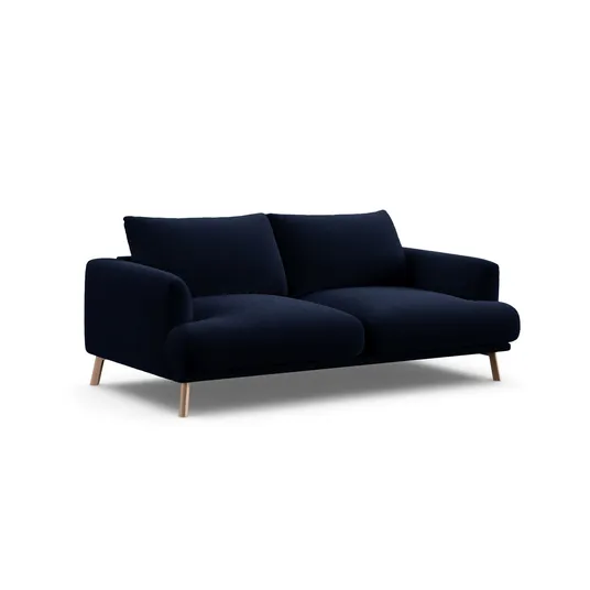 Velvet Sofa, "Naomi", 2 Seats, 170x95x75, Royal Blue