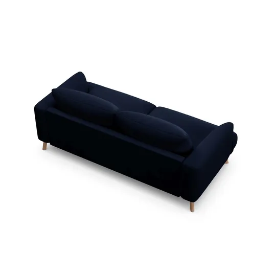 Velvet Sofa, "Naomi", 2 Seats, 170x95x75, Royal Blue