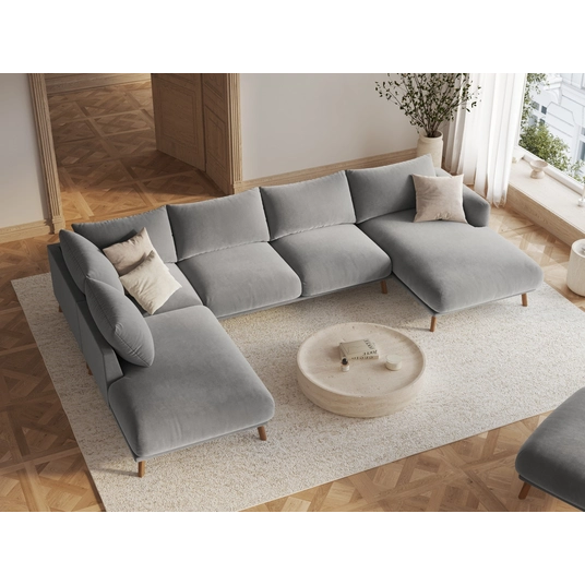 Sametist pouf, "Naomi", 1 iste, 100x70x41, Hall