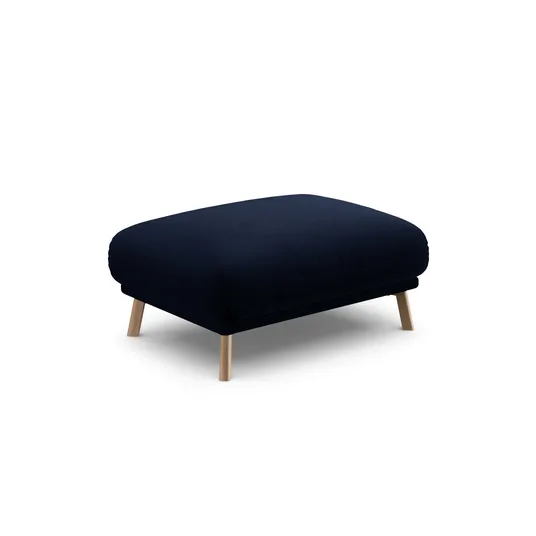 Velvet Pouf, "Naomi", 1 Seat, 100x70x41, Royal Blue