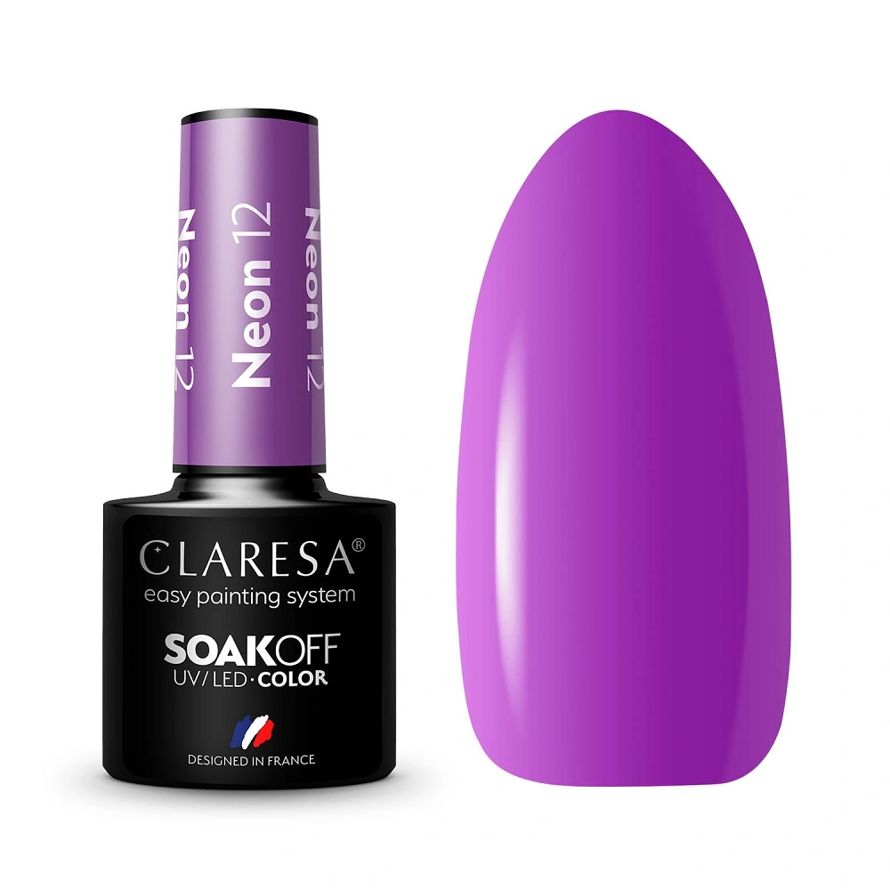 CLARESA_Soak Off UV/LED hibrīda laka Neon