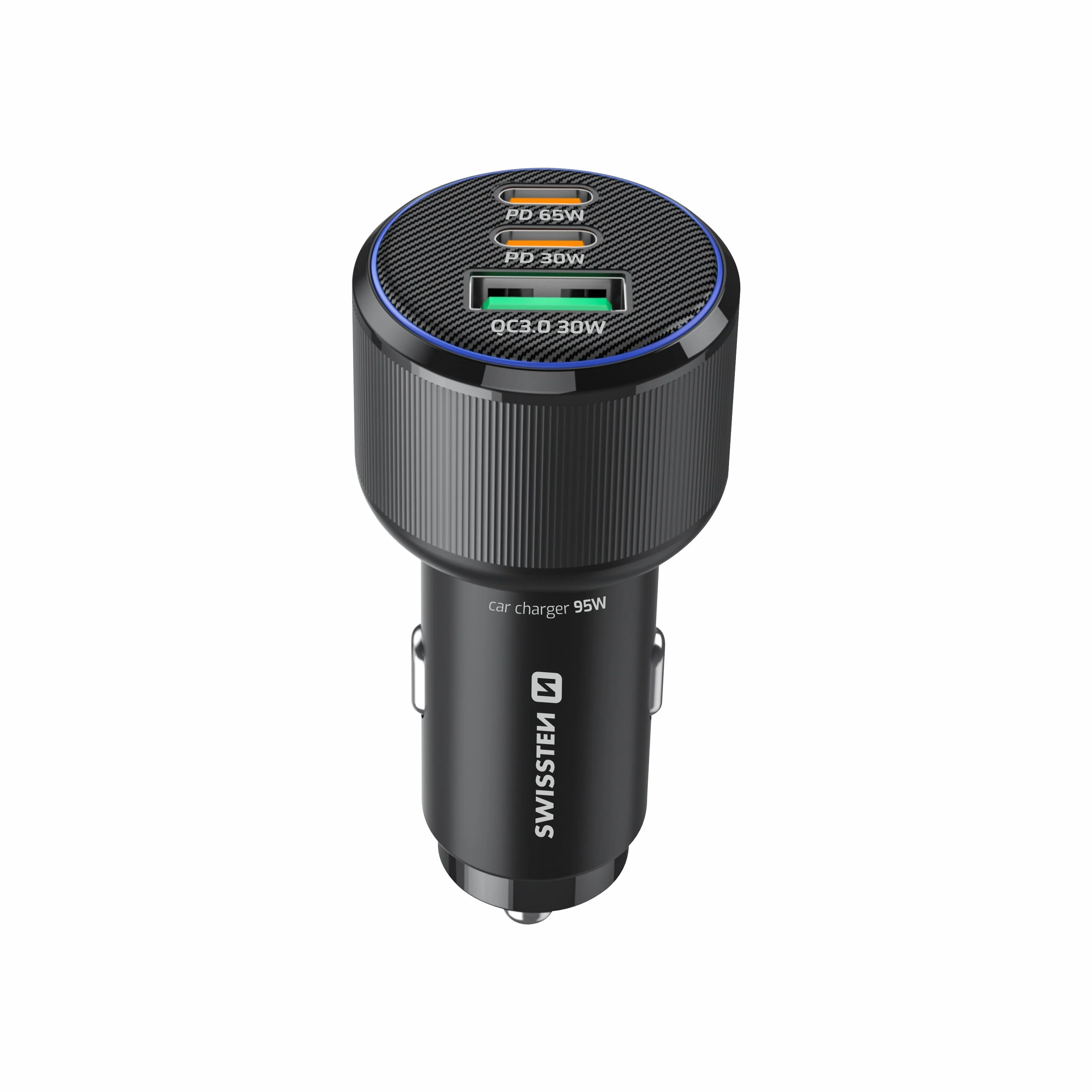 Swissten auto lādētājs 2x USB-C PD
