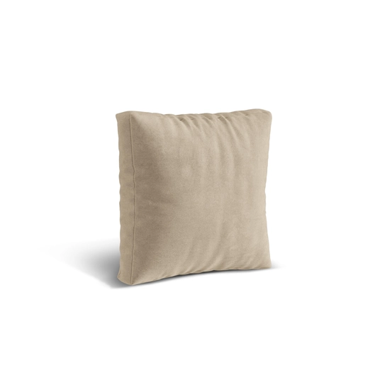 Velvet Pillow, "Martina", 55x4x55, Light Beige