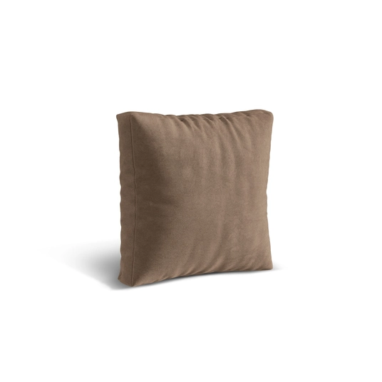 Velvet Pillow, "Martina", 55x4x55, Dark Beige