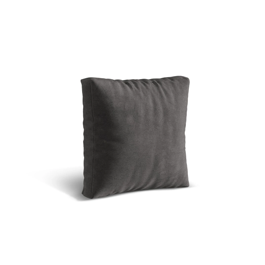 Velvet Pillow, "Martina", 55x4x55, Grey