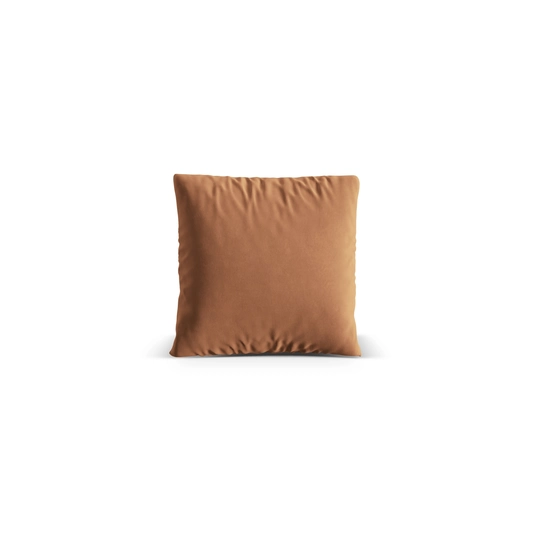 Velvet Pillow, "Nuria", 40x40x13, Honey