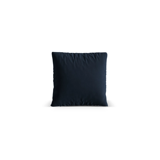 Velvet Pillow, "Nuria", 40x40x13, Dark Blue