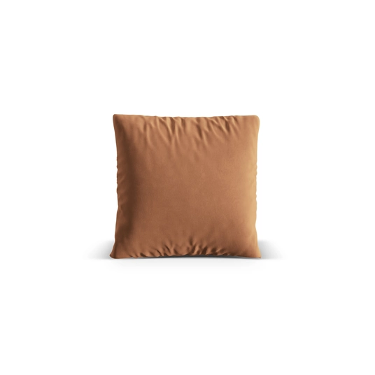 Velvet Pillow, "Nuria", 50x50x19, Honey