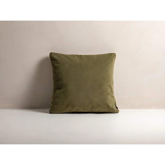 Velvet Pillow, "Mono", 50x18x50, Green