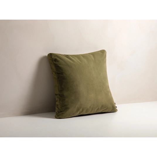 Velvet Pillow, "Mono", 50x18x50, Green