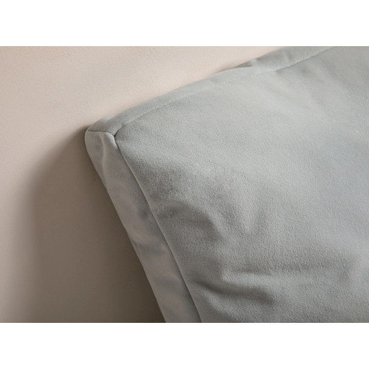 Velvet Pillow, "Mono", 50x18x50, Light Grey