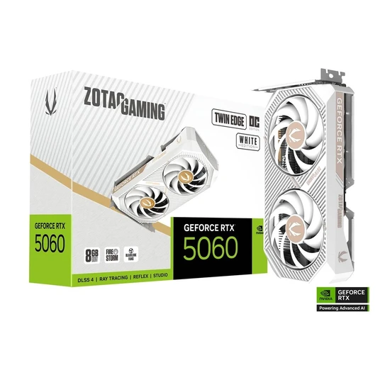 Graphics card GeForce RTX 5060 8GB TWIN EDGE OC GDDR7 128bit 3DP/HDMI white
