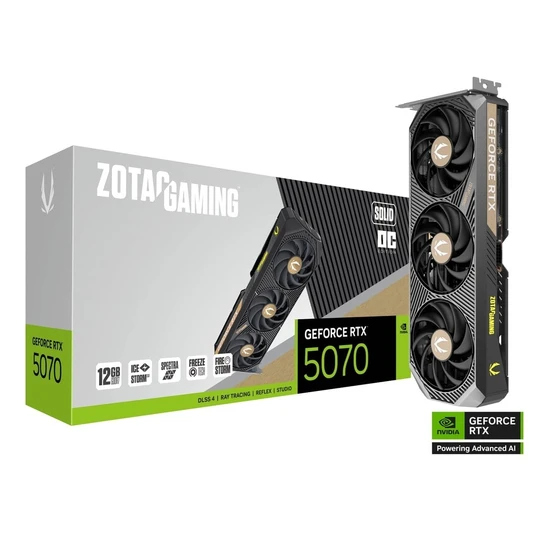 Vaizdo plokštė GeForce RTX 5070 SOLID OC 12GB GDDR7 192bit 3DP/HDMI