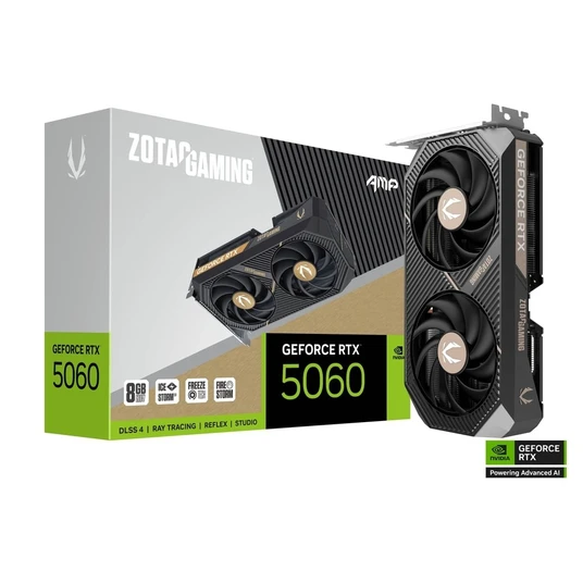 Vaizdo plokštė GeForce RTX 5060 AMP 8GB GDDR7 128bit 3DP/HDMI