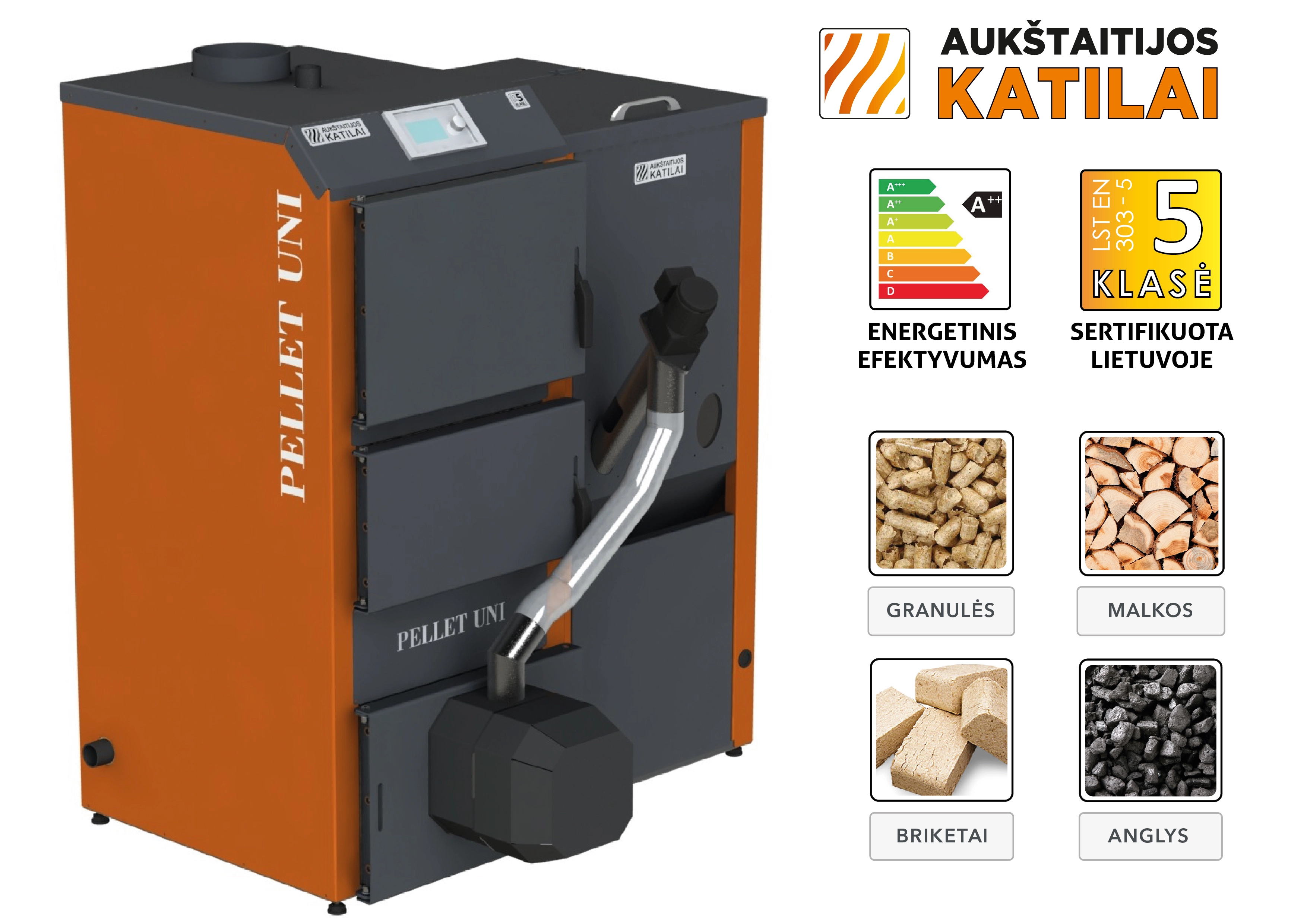 Aukštaitijos katilai Granulu katls PELLET UNI