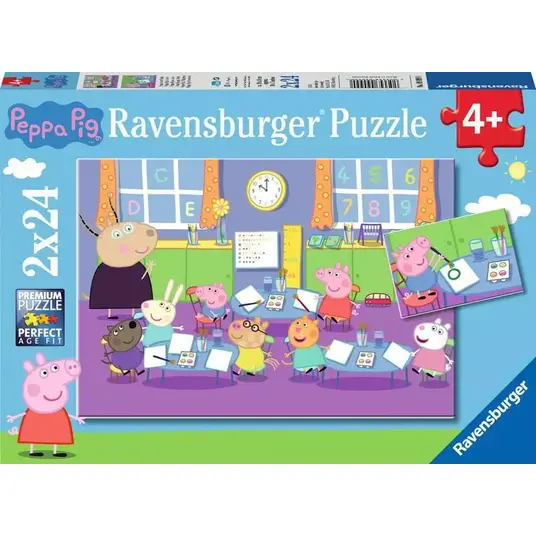 Dėlionių rinkinys Ravensburger Peppa Pig, 2 x 24 dalių kaina internetu ...
