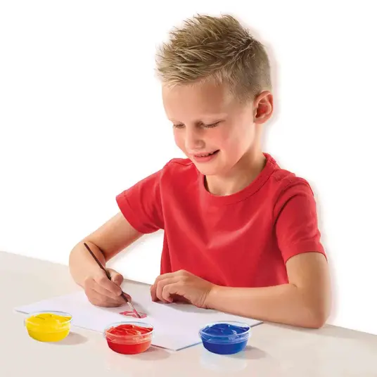 Plakatinių dažų rinkinys SES Creative, 6 × 45 ml