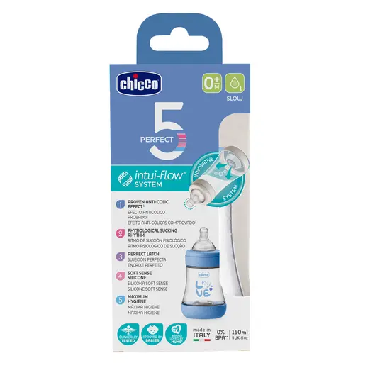 CHICCO PUDEL 5P PLASTIK MAHUTAVUS 150 ML SLOW BOY