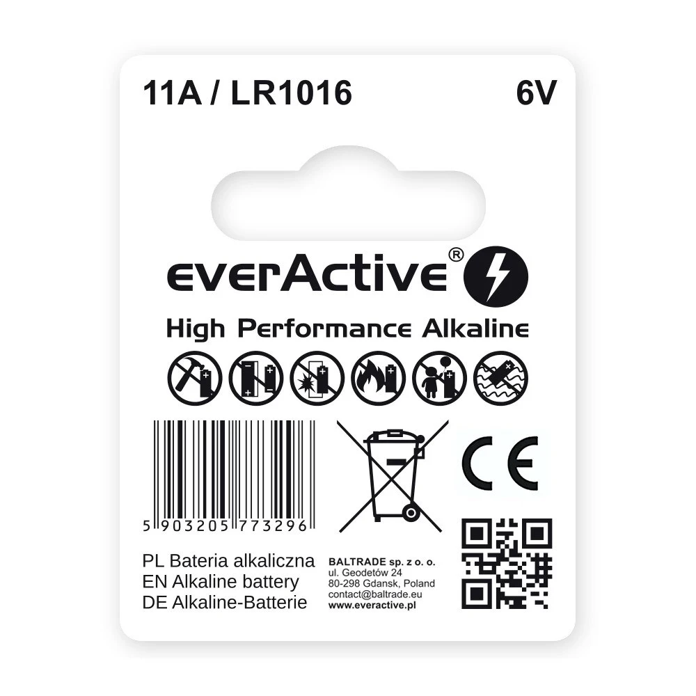 EverActive Car remote control battery 11A