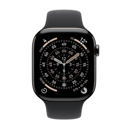 Nutikell Apple Watch Series 11 GPS + Cellular 42 mm, halli titaankorpus ja must spordirihm – S/M MF8R4MP/A