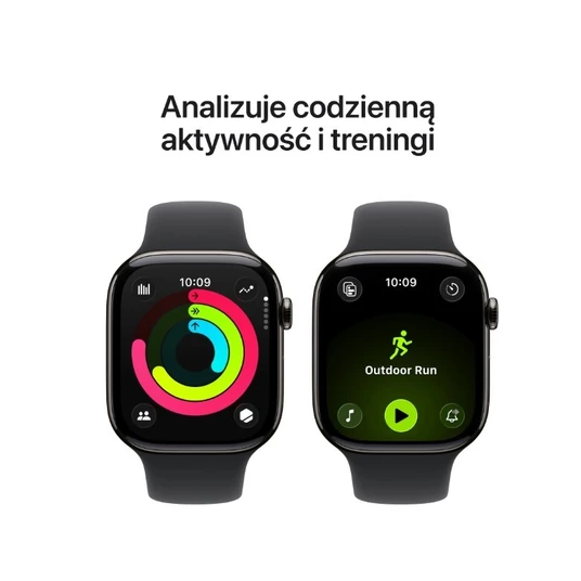 Nutikell Apple Watch Series 11 GPS + Cellular 42 mm, halli titaankorpus ja must spordirihm – S/M MF8R4MP/A