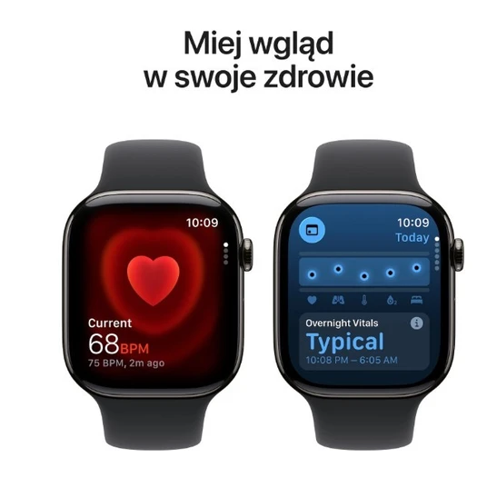 Nutikell Apple Watch Series 11 GPS + Cellular 42 mm, halli titaankorpus ja must spordirihm – S/M MF8R4MP/A