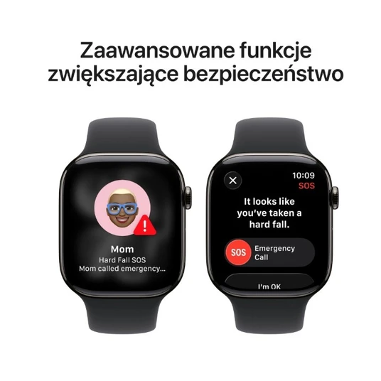 Nutikell Apple Watch Series 11 GPS + Cellular 42 mm, halli titaankorpus ja must spordirihm – S/M MF8R4MP/A