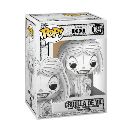 FUNKO POP! Vinyl figuur: Disney: 101 Dalmatians - Cruella de Vil (Sketched Deco)
