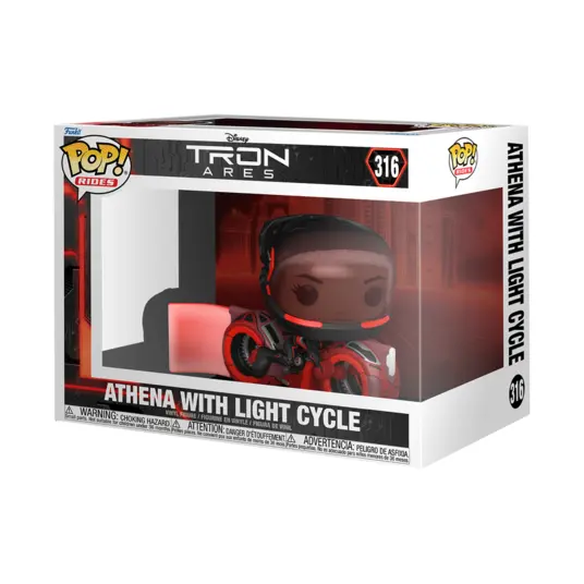 FUNKO Rides: Tron: Ares - Athena with Light Cycle