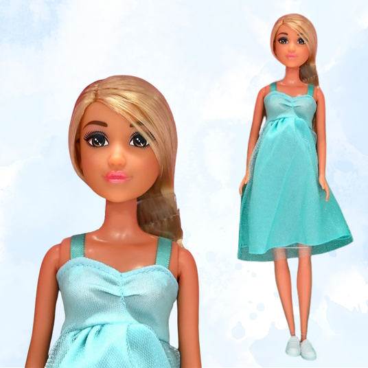 WOOPIE ROYAL nukk Lily koos rasedate kõhuga Baby Blue kleit
