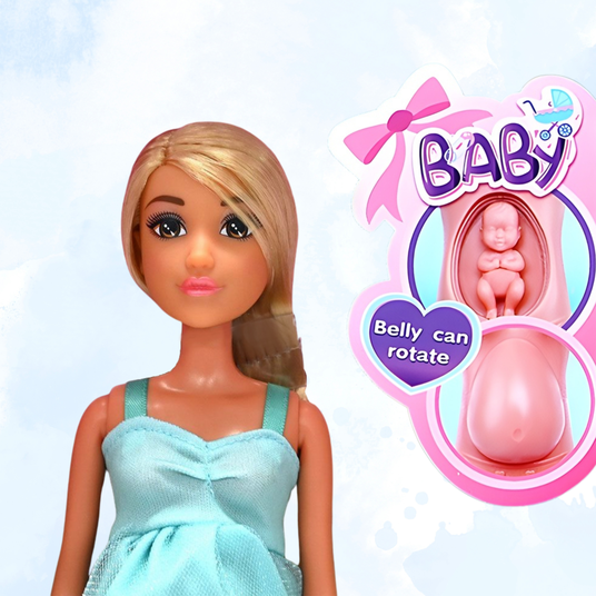 WOOPIE ROYAL nukk Lily koos rasedate kõhuga Baby Blue kleit