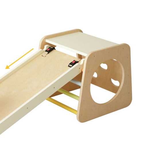 CLASSIC WORLD Montessori puidust kolmnurkne ronimisseade 5in1 - mänguväljak lastele