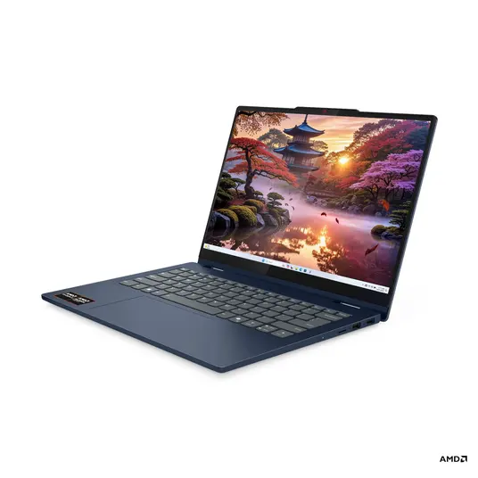 Lenovo IdeaPad 5 2-in-1 14AKP10 sülearvuti, AI Copilot+ PC, 14-tolline WUXGA, AMD Ryzen AI 7 350, 16 GB RAM, 1 TB SSD, AMD Radeon 860M graafikakaart, Windows 11 Home, Cosmic Blue 83KT004RGE
