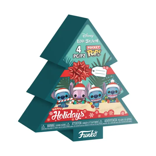 FUNKO Pocket POP! Vinyl figuur: Lilo & Stitch - Holiday 4-pack