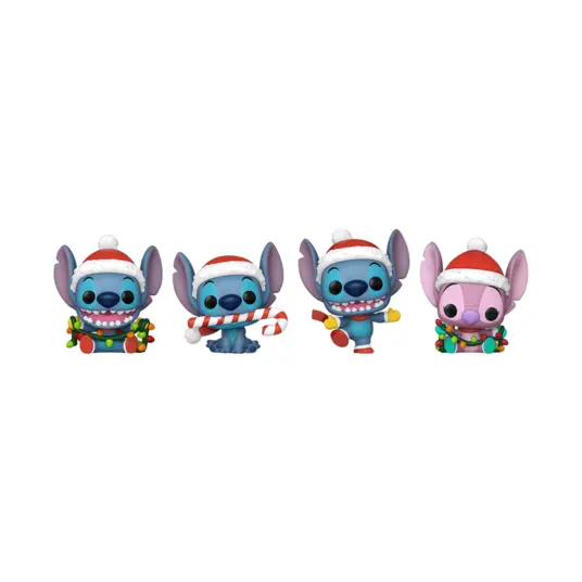 FUNKO Pocket POP! Vinyl figuur: Lilo & Stitch - Holiday 4-pack