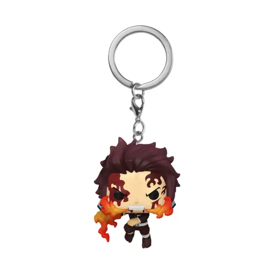 FUNKO POP! Raktų pakabutis: Demon Slayer - Tanjiro Kamado (Dancing Flash)