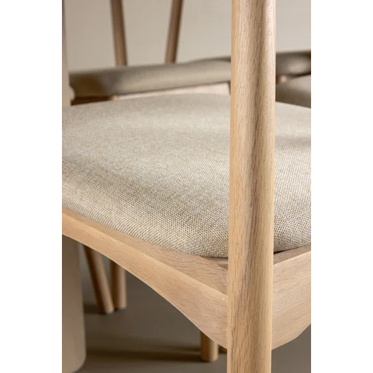 Tyresö Table 100x220 cm - Whitewash with Ven Chair - Whitewash