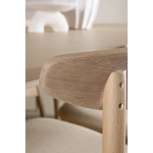 Tyresö Table 100x220 cm - Whitewash with Ven Chair - Whitewash