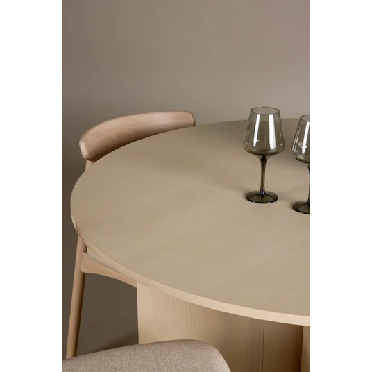 Tyresö Table ø120 - Whitewash with Ven Chair - Whitewash