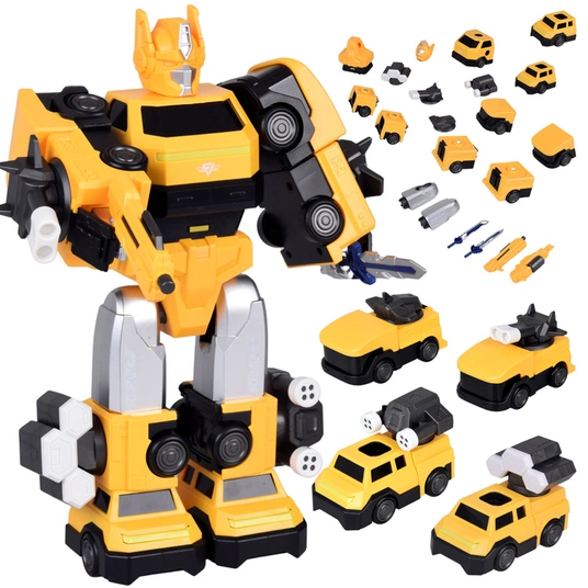 Magnetic Transformer Robot Toy – large action figure – accessories ZA6009